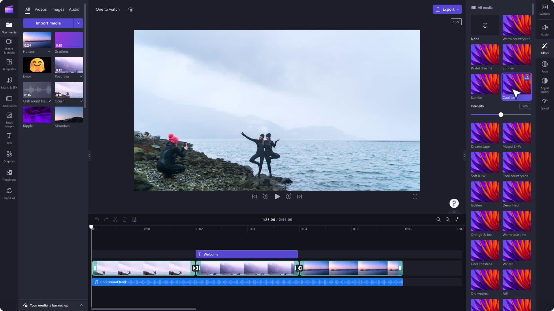 Clipchamp��Ƶ������������ʾԶ�����ߵ�������