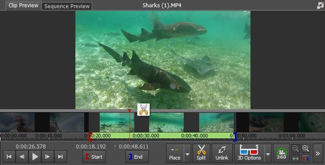 VideoPad��Ƶ������������ʾ����ˮ���������Ӱ